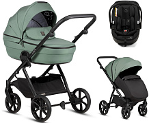 Детская коляска Tutis Uno 6 Plus Essential collection 3 в 1 с автокреслом Beno Black 1602130 Dark Ivy
