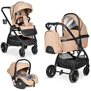 Детская коляска Farfello Camille 3 в 1 CML-2, бежевый