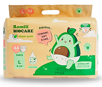 Подгузники-трусики Ramili Biocare Large (L, 9–14 кг, 44 шт., LP44)