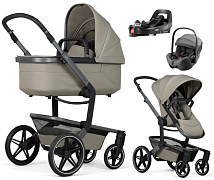 Детская коляска 4 в 1 Joolz Day 5 и автокресло Britax Roemer Baby-Safe Pro Style Mineral Grey и база Vario Base 5Z Sage Green