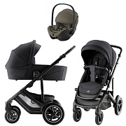 Коляска 3 в 1 Britax Roemer Smile 5Z Style и автокресло Baby-Safe PRO LUX Urban Olive Carbon Black