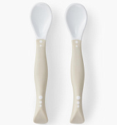 Набор ложек Happy Baby для кормления 2 шт light gray