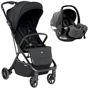 Прогулочная коляска Sweet Baby Aura + автокресло Premier Grey Grey