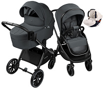 Детская коляска AmaroBaby Phenom 3 в 1 с автокреслом Rant Cruise Beige графит
