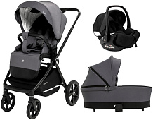 Коляска 3 в 1 Sweet Baby Stella + автокресло Premier Black Dark Grey