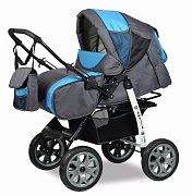 Детская коляска Alis Amelia I Аm07 серый+голубой