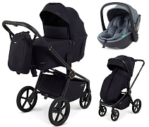 Детская коляска Rant Flex Therm Soft 3 в 1 с автокреслом Miro Graphite Gold Black