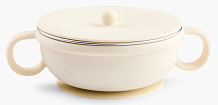 Тарелка Happy baby с крышкой и ручками 250 мл 15079 cream
