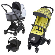 Детская коляска Anex Air-X Travel Cot Cosmo 3 в 1 woo/gray/black