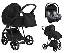 Детская коляска Roan Sol 3 в 1 с автокреслом Tutis Elo Lux EduSky Grey RSL/1016 True Black