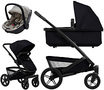 Детская коляска 3 в 1 Joolz Geo5 и автокресло Osann Cuddle Wheat без адаптеров Space Black
