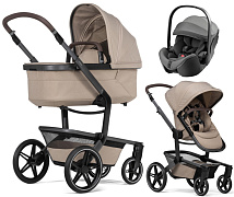Детская коляска 3 в 1 Joolz Day 5 и автокресло Britax Roemer Baby-Safe Pro Style Mineral Grey Sandy Taupe