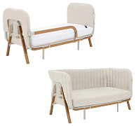 Комплект Tutti Bambini CoZee XL для расширения до подростковой кровати и дивана Scandinavian Walnut/Ecru 211219/7508