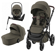 Коляска 3 в 1 Britax Roemer Smile 5Z LUX и автокресло Baby-Safe PRO LUX Urban Olive + Vario Base 5Z Urban Olive