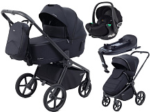 Детская коляска Rant Flex Therm Soft 4 в 1 с автокреслом Evomax Black и базой Midnight Black