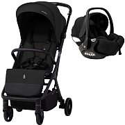Прогулочная коляска Sweet Baby Aura Basic SBL + автокресло Premier Black Black