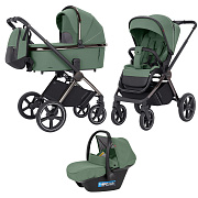 Коляска 3 в 1 Carrello Ultimo CRL-6521 Chrome Fern Green