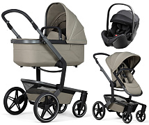 Детская коляска 3 в 1 Joolz Day 5 и автокресло Britax Roemer Baby-Safe Pro Style Carbon Black Sage Green