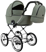 Детская коляска Roan Bass Next Classic d14 2.0 2 в 1 BSNC/92/2 Sage Green/Black/руч.Black