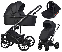 Детская коляска Riko Nano Thermo Ecco 3 в 1 с автокреслом Rant Cruise Black 01 Black (черный)