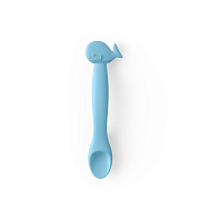 Ложка детская для кормления Suavinex силикон 401352 BLUE WHALE S