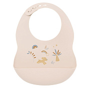 Фартук - нагрудник Nattou силиконовый beige Собачка 876391