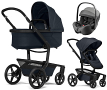 Детская коляска 3 в 1 Joolz Day 5 и автокресло Britax Roemer Baby-Safe Pro Style Mineral Grey Dark Navy Blue