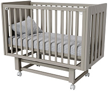 Кроватка Lunna Charm маятник, колесо капучино