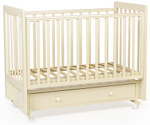 Детская кроватка Tutis Cloud 4 с маятником и ящиком VD25-2122202 ваниль