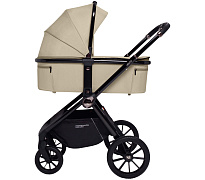 Детская коляска Sweet Baby Vento Black 3 в 1 Beige