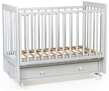 Детская кроватка Tutis Cloud 4 с маятником и ящиком VD25-2122210 серый