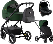 Детская коляска Tutis Enzo 3 в 1 с автокреслом Elo Lux EduSky Black 1702547 Мох/ Moss