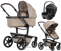Детская коляска 3 в 1 Joolz Day 5 и автокресло Britax Roemer Baby-Safe Pro Classic Deep Black без адаптеров Sandy Taupe