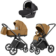 Коляска Carrello Vector 2025 CRL-6551 Nova DK791 Grey Line 3 в 1 Golden Beige