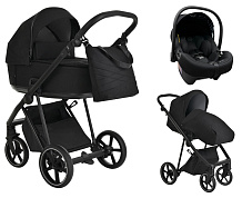 Детская коляска Roan Sol 3 в 1 с автокреслом Tutis Elo Lux EduSky Black RSL/1016 True Black