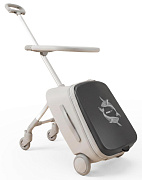 Детский чемодан-каталка UNIX Kids Коляска Stroller Ocean серый