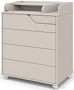 Детский пеленальный комод Атон Esmee 805 с Push и органайзером кашемир-кашемир