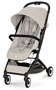 Прогулочная коляска Cybex Orfeo BLK 2026 Dune Grey с бампером и дождевиком