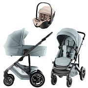 Коляска 3 в 1 Britax Roemer Smile 5Z Style и автокресло Baby-Safe PRO Style Teak Harbor Blue