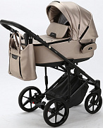 Детская коляска Adamex Zico Deluxe 3 в 1 Z-SM06 СВ.БЕЖ.ПЕРЛ КОЖА