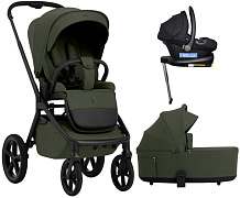 Коляска 4 в 1 Sweet Baby SBL Orso + автокресло Elegante Plus с базой i-Size ISOFIX DK780 Dark Green