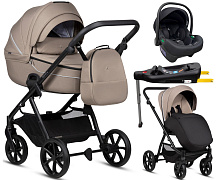 Детская коляска Noordi Fjordi Essential V2 2027 4 в 1 с автокреслом Terra Edusky Black и базой 1642172 Серо-коричневый/ Taupe