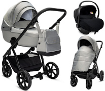 Детская коляска Noordi Fjordi V2 3 в 1 с автокреслом Terra Black 1462814 Grey