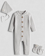 Комплект Mimibaby 3в1 лапша (хлопок) стальной 56