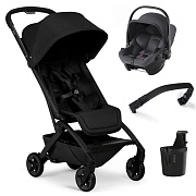 Прогулочная коляска Joolz Aer 2 SE и автокресло Baby-Safe Core Midnight Grey Space black