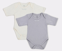 Боди Rant Hugs and Kisses с коротким рукавом 2 шт. Arctic grey 74