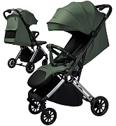 Прогулочная коляска Amarobaby Handy зеленый/серебряный