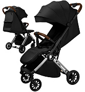 Прогулочная коляска Amarobaby Handy черный/серебряный