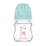 Бутылочка для кормления Canpol babies Exotic Animals c широким горлом 120 мл, 0+ 35/220 зеленый
