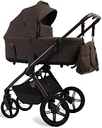 Детская коляска Peppy Soho 2 в 1 Brown (коричневый), рама серо-бежевый